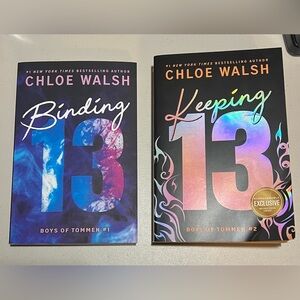 (2 Book Bundl) Keeping 13 (deluxe paperback) & Binding 13 Boy Tommen Chloe Walsh